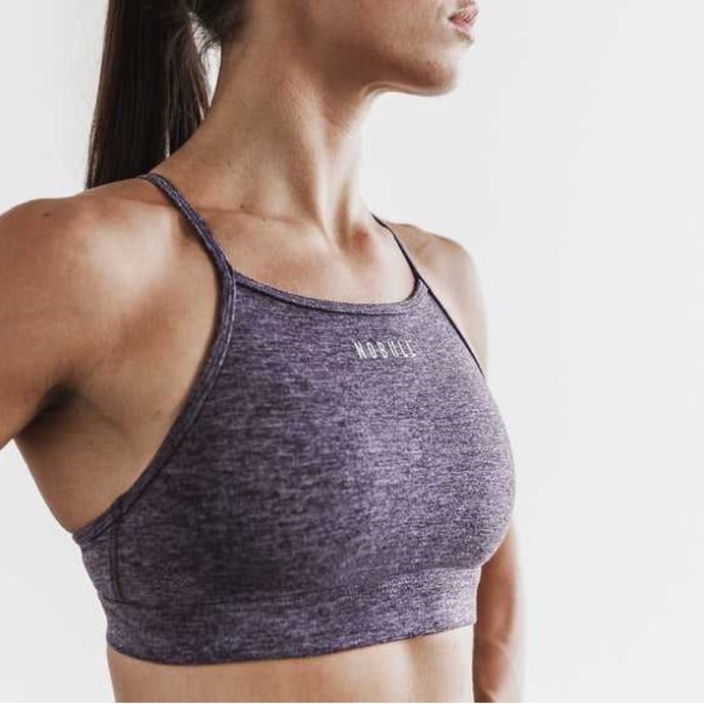 NWT NOBULL Women’s High-Neck Sports Bra - XS - Lavender Heather